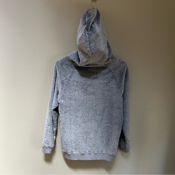 Dylan ~ Cozy Sherpa Lined Fleece Pullover Light Gray Hoodie in size Small - Picture 6 of 11